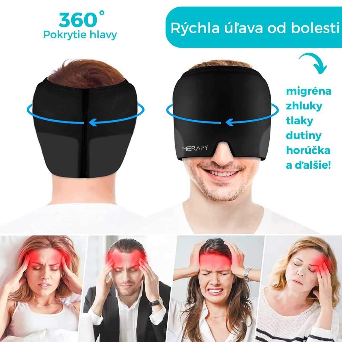 Čiapka na migrénu a bolesť hlavy - Headmask