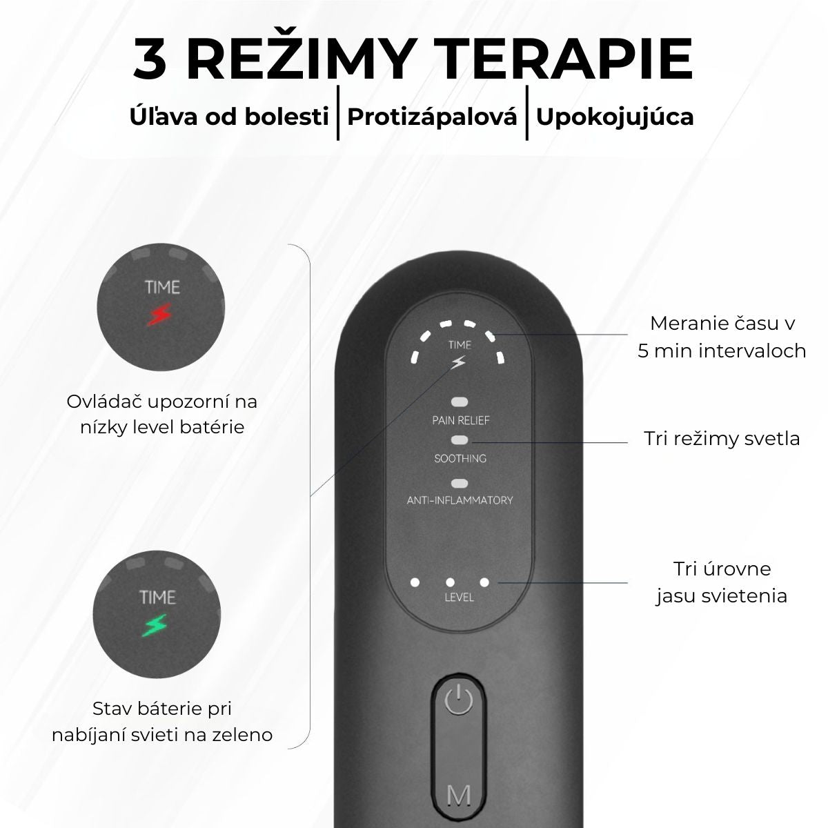 Merapy Bedrový Pás s červeným svetlom