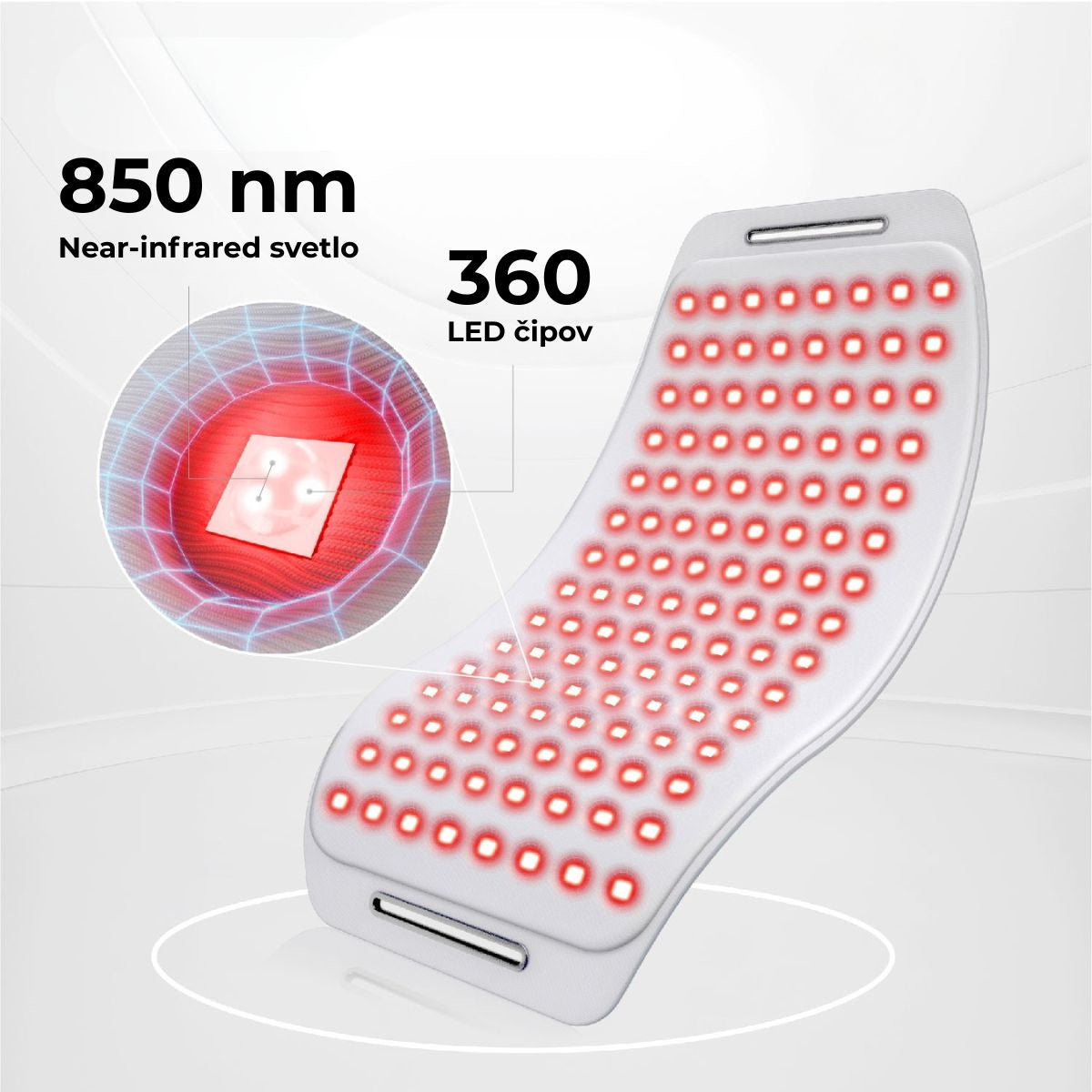 Merapy Bedrový Pás s červeným svetlom